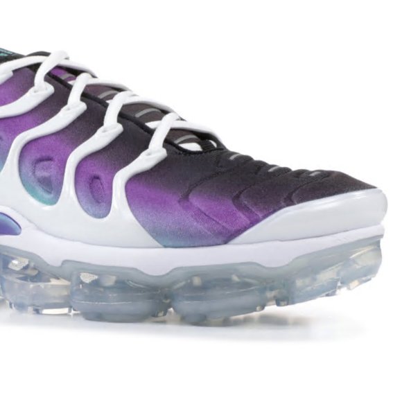 Nike Mens Air Vapormax Plus White/Purple Neoprene Size 10.5 - Picture 7 of 7